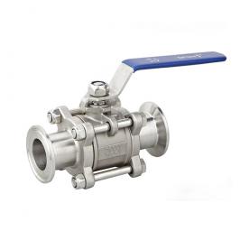 Three piece quick fit ball valve