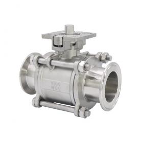 Platform tee quick installation ball valve